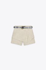 شلوارک کوتاه زنانه زارا TEXTURED SKORT
