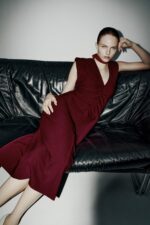 لباس میدی زنانه زارا DRAPED MIDI DRESS