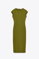 لباس زنانه زارا FITTED CREPE DRESS