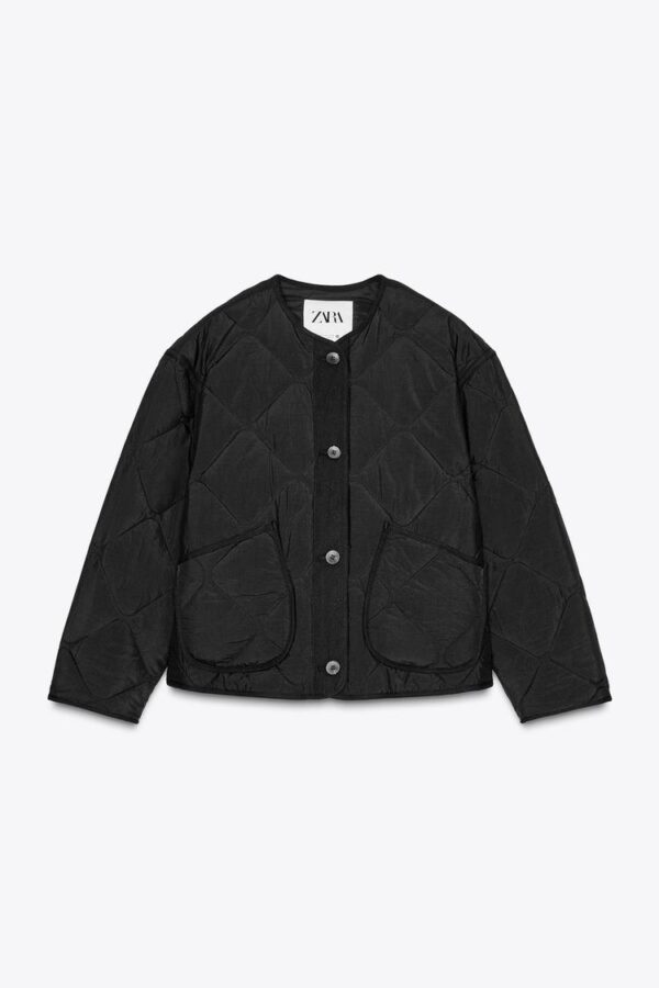 کاپشن ضدآب زنانه زارا WATER-REPELLENT QUILTED JACKET