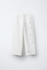 شلوار دخترانه زارا 3D FLORAL TROUSERS