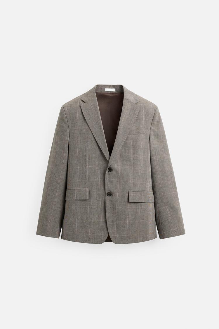 205 بلیزر مردانه زارا checked suit blazer