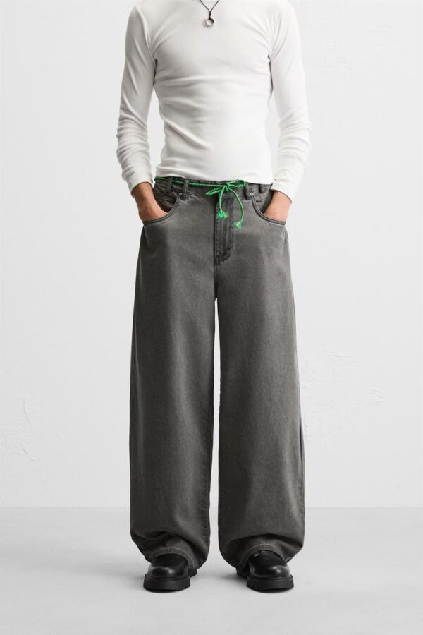 شلوار جین مردانه زارا BALLOON FIT JEANS