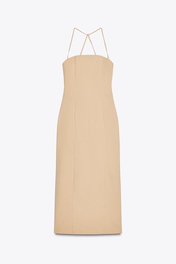 لباس میدی زنانه زارا PINSTRIPED MIDI DRESS