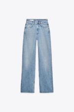 شلوار جین زنانه زارا TRF WIDE-LEG HIGH-WAIST JEANS