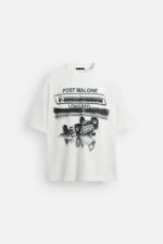 تیشرت مردانه زارا POST MALONE™ GRAPHIC T-SHIRT