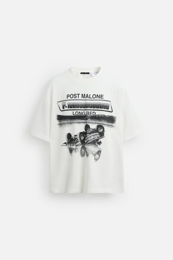 تیشرت مردانه زارا POST MALONE™ GRAPHIC T-SHIRT