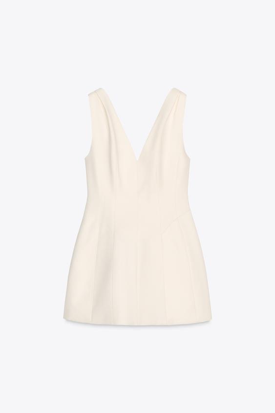 لباس مجلسی کوتاه زنانه زارا SHORT VOLUMINOUS DRESS ZW COLLECTION