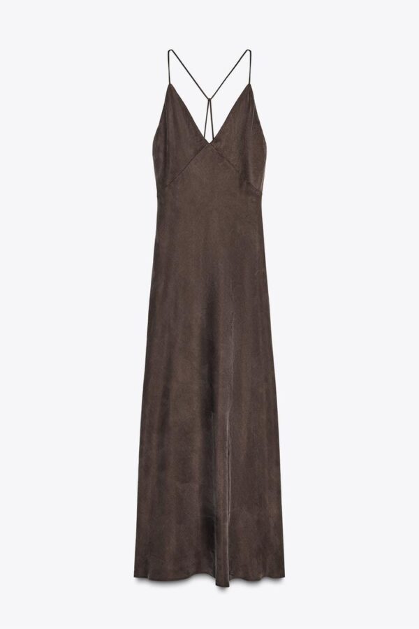 لباس بلند زنانه زارا ZW COLLECTION CAMISOLE DRESS