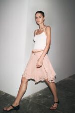 دامن کوتاه زنانه زارا RUFFLED SKIRT ZW COLLECTION