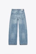 شلوار جین زنانه زارا MID-RISE BAGGY TRF JEANS