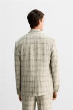 بلیزر مردانه زارا LIMITED EDITION CHECK SUIT BLAZER