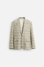 بلیزر مردانه زارا LIMITED EDITION CHECK SUIT BLAZER