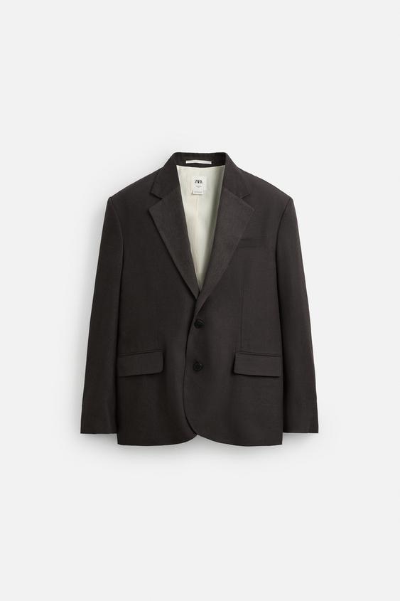 بلیزر مردانه زارا LIMITED EDITION LINEN/LYOCELL SUIT BLAZER