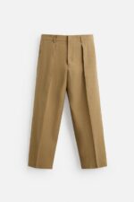 شلوار مردانه زارا LIMITED EDITION LINEN-LYOCELL SUIT TROUSERS