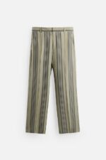 شلوار راه راه مردانه زارا LIMITED EDITION 100% CUPRO STRIPED TROUSERS