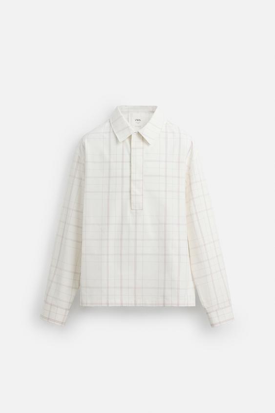 پیراهن مردانه زارا LIMITED EDITION CHECK BOXY FIT OVERSHIRT