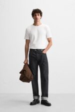 تیشرت مردانه زارا BASIC SLIM FIT T-SHIRT