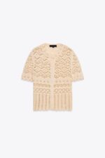 ژاکت زنانه زارا POINTELLE KNIT CARDIGAN