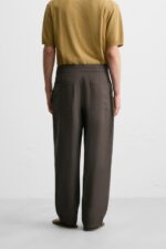 شلوار مردانه زارا LOOSE-FIITING DRAWSTRING TROUSERS