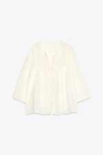 بلوز زنانه زارا WIDE SLEEVE EMBROIDERED BLOUSE