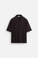 پیراهن مردانه زارا COTTON/LINEN PLEATED SHIRT