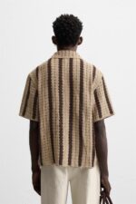 پیراهن مردانه زارا TEXTURED CROCHET SHIRT