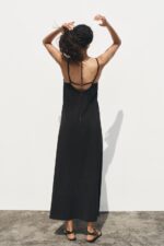 لباس بلند زنانه زارا LONG STRAPPY DRESS