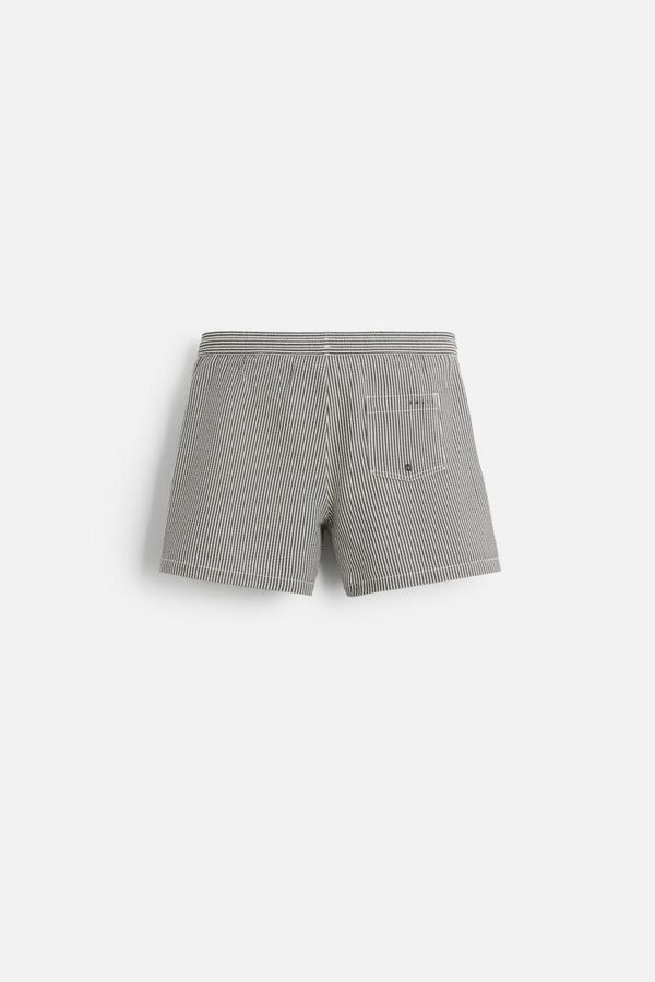 شورتک مردانه زارا REGULAR SEERSUCKER SWIMMING TRUNKS