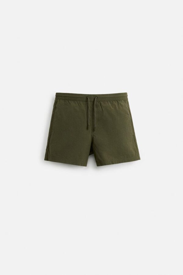 شورتک مردانه زارا BASIC REGULAR SWIMMING TRUNKS