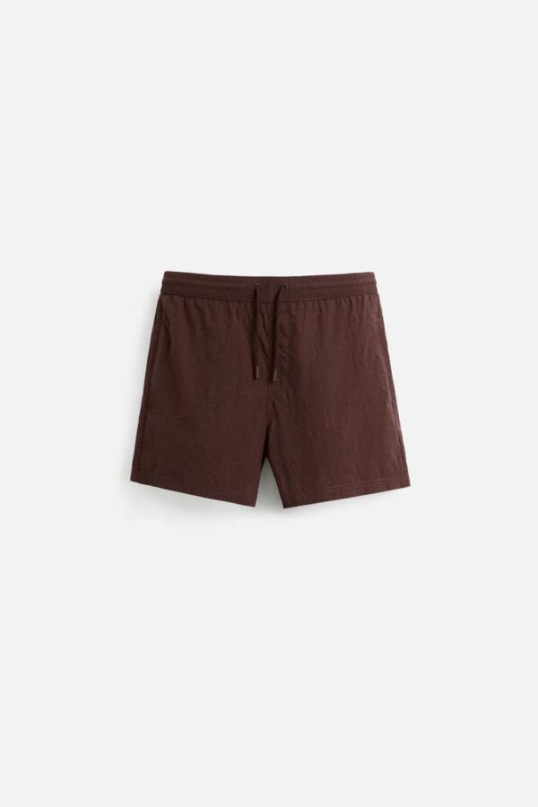 شورتک مردانه زارا BASIC REGULAR SWIMMING TRUNKS