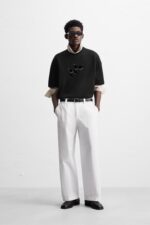 تیشرت مردانه زارا TEXTURED PRINT T-SHIRT