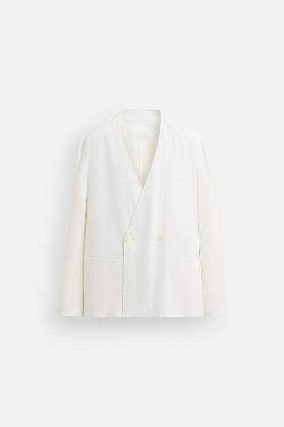 کت لینن مردانه زارا 100% LINEN SUIT BLAZER