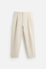 شلوار مردانه زارا FLOWING PLEATED TROUSERS