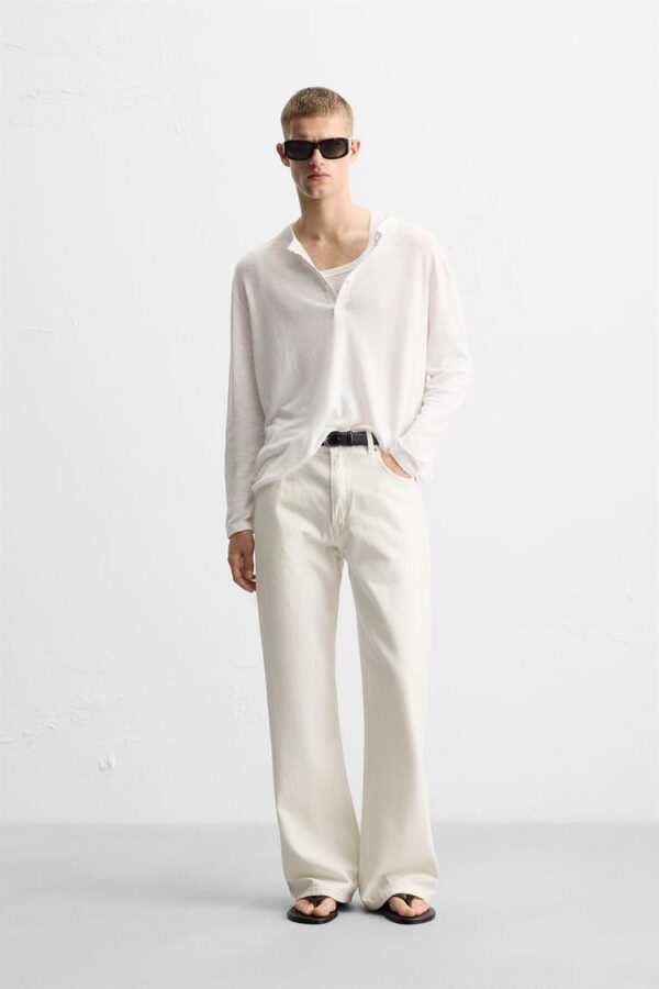 شلوار جین مردانه زارا BAGGY FLARE FIT JEANS