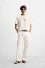 تیشرت مردانه زارا EMBROIDERED T-SHIRT