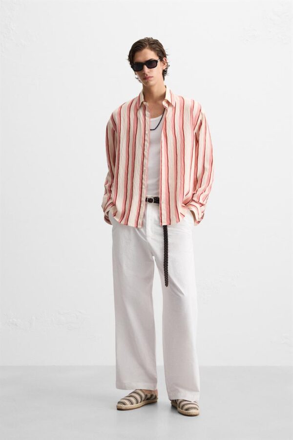 شلوار مردانه زارا RELAXED FIT PLEATED TROUSERS