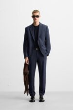 شلوار مردانه زارا CHECK SUIT TROUSERS