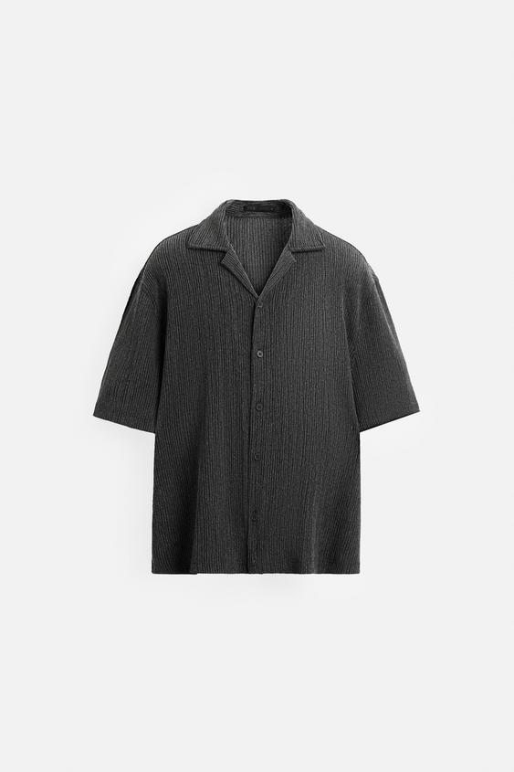 پیراهن مردانه زارا WASHED TEXTURED SHIRT
