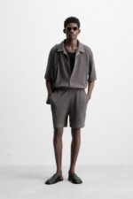 پیراهن مردانه زارا IRREGULAR TEXTURED SHIRT