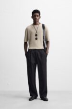 تیشرت مردانه زارا IRREGULAR TEXTURE T-SHIRT