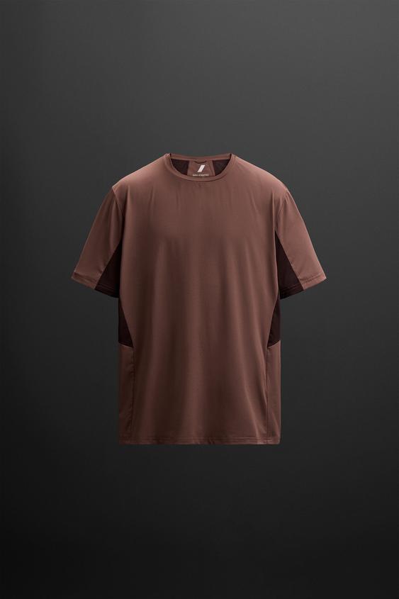 تیشرت ورزشی مردانه زارا TRAINING COLOUR BLOCK T-SHIRT