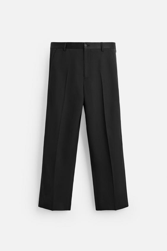 شلوار مردانه زارا LIMITED EDITION SUIT TROUSERS WITH TAPING