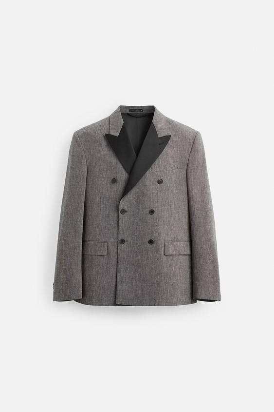 کت مردانه زارا LIMITED EDITION TEXTURED SUIT BLAZER