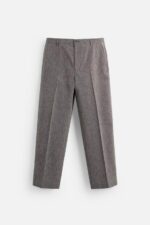شلوار مردانه زارا LIMITED EDITION TEXTURED SUIT TROUSERS