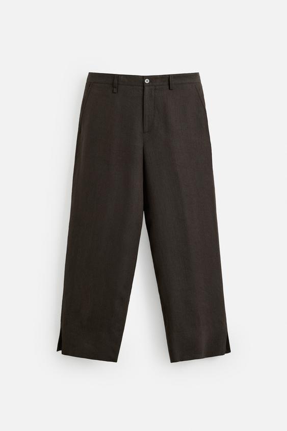 شلوار مردانه زارا RELAXED FIT TROUSERS WITH VENTS
