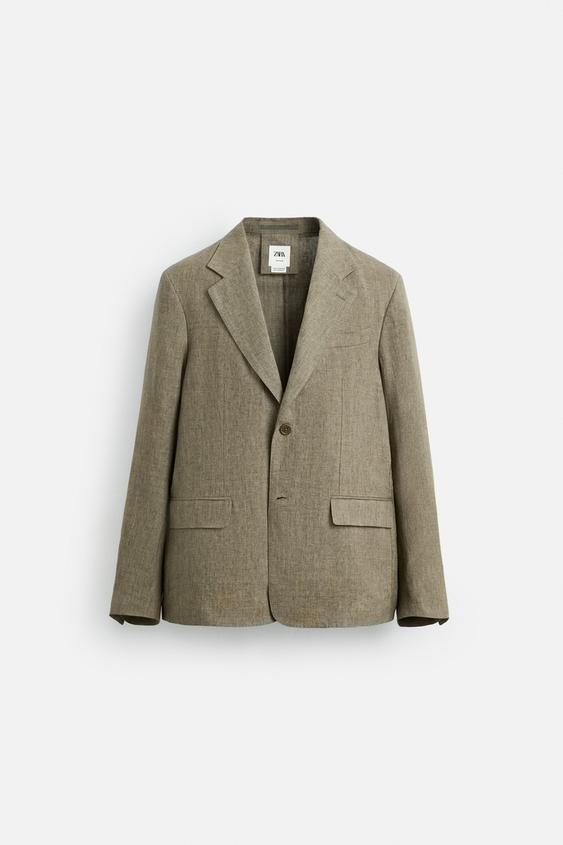 کت مردانه زارا 100% LINEN SUIT BLAZER