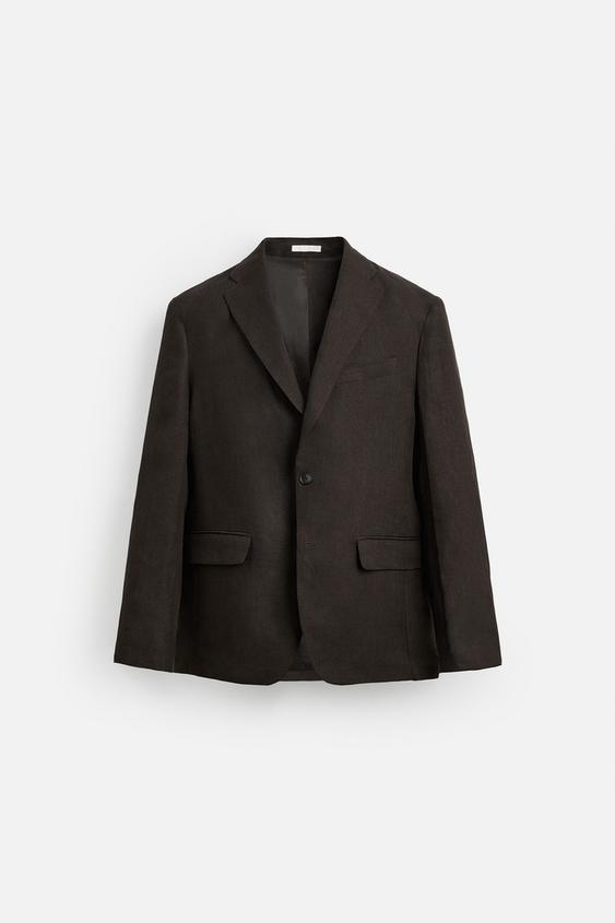 کت لینن مردانه زارا 100% LINEN BLAZER