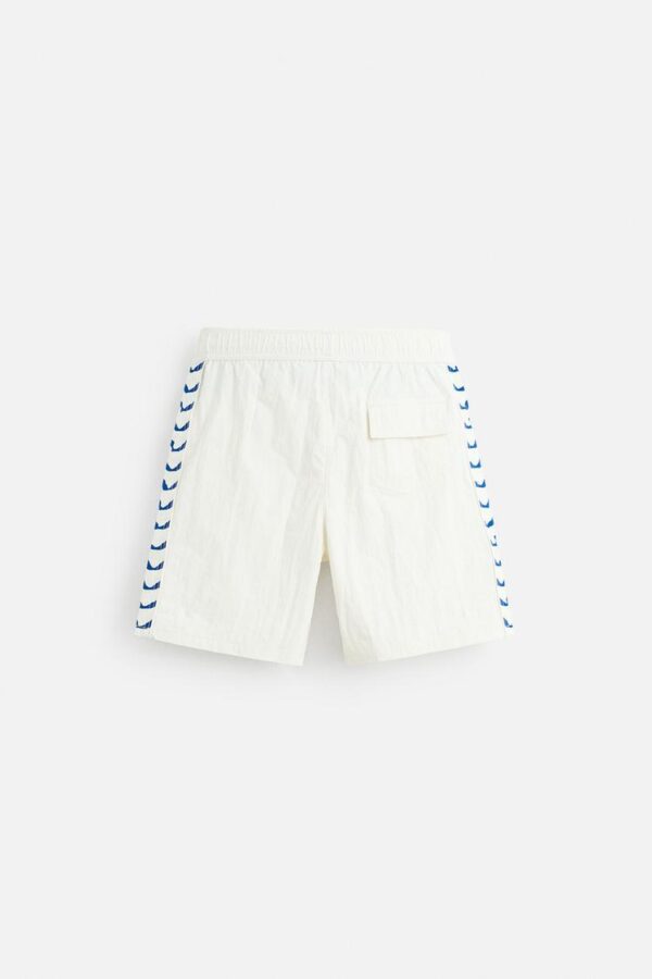 شلوارک مردانه زارا WAVY LONG SWIMMING TRUNKS