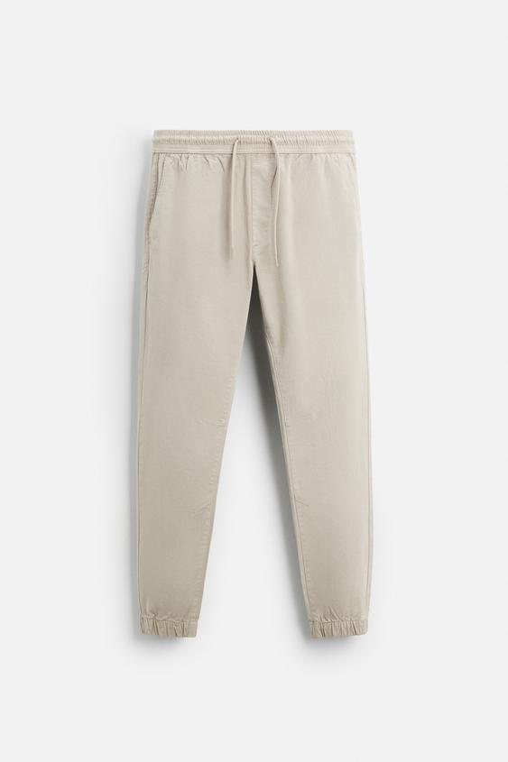 شلوار مردانه زارا FADED JOGGER WAIST TROUSERS